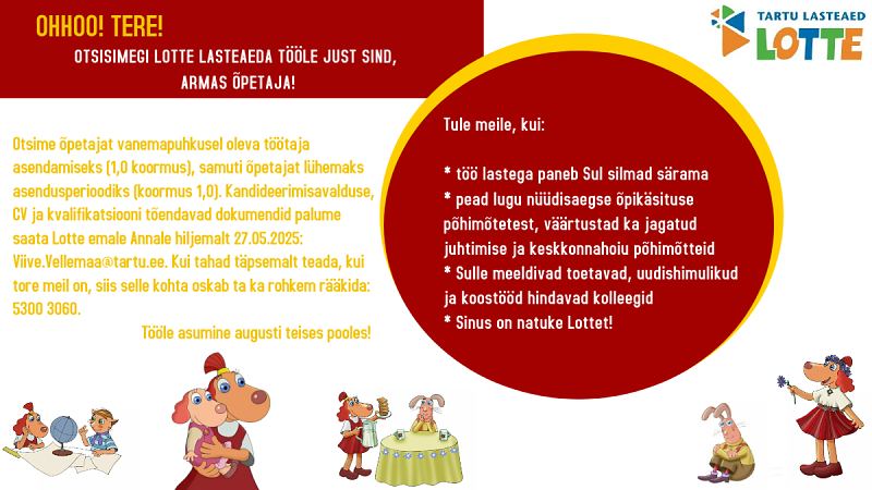 Titmata ametikohad. Tkuulutused